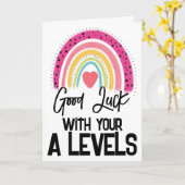 Herz: Viel Glück Sie haben diese Prüfung Got! Karte (Gelbe Blume)