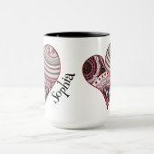 Herz Vintage Mandalas Tasse (Zentrum)