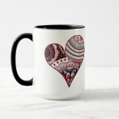 Herz Vintage Mandalas Tasse (Links)