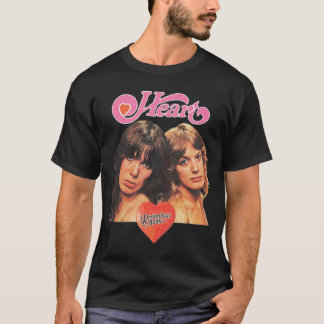 Herz Vintage Rock Porträt Grafik T-Shirt