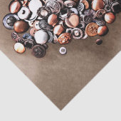 Herz Vintager Nähtasten Fotografisch Seidenpapier (Ausschnitt)