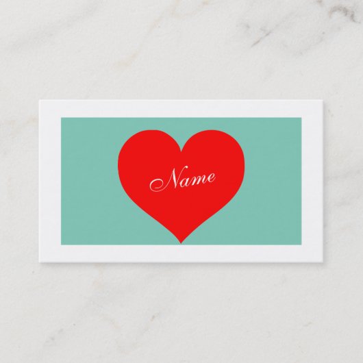 Herz Visitenkarte (Vorderseite)