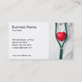 Herz-Visitenkarte-Schablone Visitenkarte (Vorderseite)