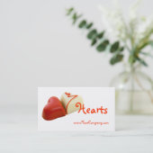 Herz-Visitenkarte Visitenkarte (Stehend Vorderseite)