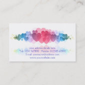 Herz-Visitenkarte Visitenkarte (Rückseite)