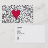Herz-Visitenkarte Visitenkarte (Vorne/Hinten)