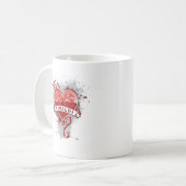Herz Vivaldi Kaffeetasse (Vorderseite Links)