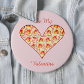 Herz voll Rose Valentinisches Button (Beispiel)