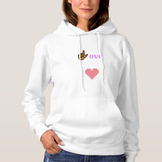 Herz voller Liebe Hoodie (Vorderseite)
