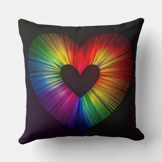 Herz voller Liebe Kissen (Rückseite)