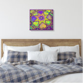 'Herz voller Liebe' Panel Print (Bright) (Printing Leinwanddruck (Insitu (Schlafzimmer))