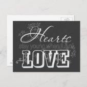 Herz voller Liebe-Zitat Postkarte (Vorne/Hinten)