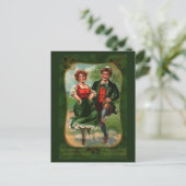 Herz voller Vintager Postkarte (Stehend Vorderseite)