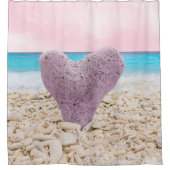 Herz von Curacao 2 Duschvorhang (Vorderseite)