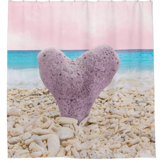 Herz von Curacao 2 Duschvorhang (Vorderseite)