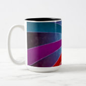 Herz von Farben Zweifarbige Tasse (Links)