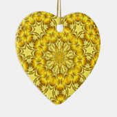 HERZ VON GOLD ~ Herzdekoration Keramikornament (Rechts)