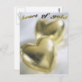 Herz-von-Gold-Postkarte Postkarte (Vorne/Hinten)