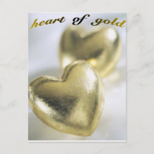 Herz-von-Gold-Postkarte Postkarte