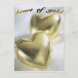 Herz-von-Gold-Postkarte Postkarte