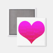 Herz von Hope Magnet (Vorderseite/Rückseite)