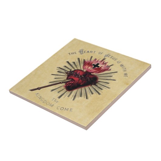 Herz von Jesus-Fliese Fliese (Seite)