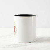Herz von Jesus Zweifarbige Tasse (Mittel)