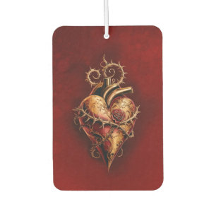 Herz von Leidenschaft, Romantik und Liebe. Autolufterfrischer