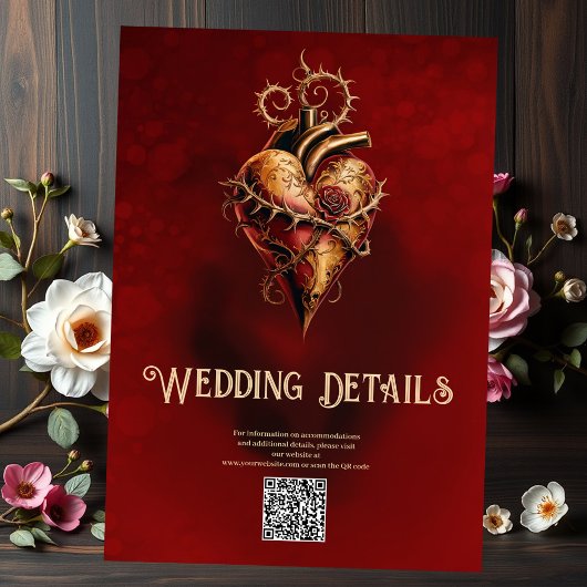 Herz von Leidenschaft, Romantik und Liebe. Begleitkarte