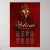 Herz von Leidenschaft, Romantik und Liebe. Poster (Vorne)