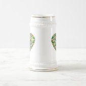 Herz von Lovebirds Bierglas (Mittel)