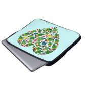 Herz von Lovebirds Laptopschutzhülle (Vorne Knopf)