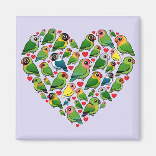 Herz von Lovebirds Magnet
