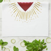 Herz von Maria Geschirrtuch (Gefaltet)