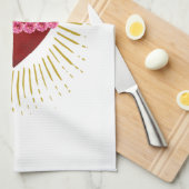 Herz von Maria Geschirrtuch (Viertel Falte)