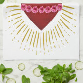 Herz von Maria Geschirrtuch (Gefaltet)