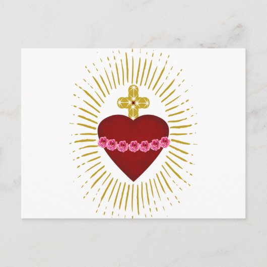 Herz von Maria Postkarte (Vorderseite)