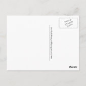 Herz von Muscheln Postkarte (Rückseite)