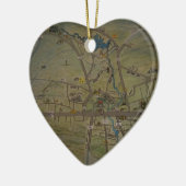 Herz von neuem Braunfels, Texas Keramik Ornament (Links)