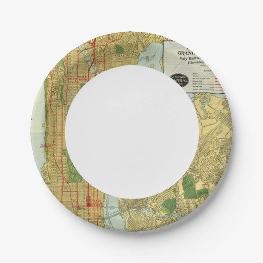 Herz von New York Pappteller (Vorderseite)