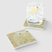 Herz von New York Steinuntersetzer (Seitenansicht)