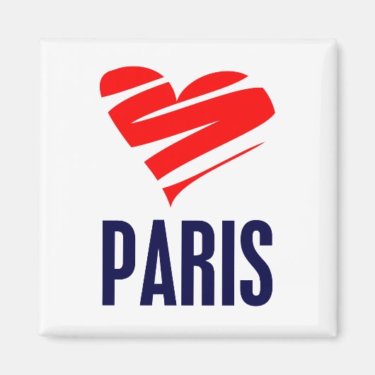 Herz von Paris Magnet (Vorne)