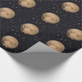 Herz von Pluto Starry Sky Geschenkpapier (Ecke)