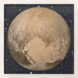 Herz von Pluto Starry Sky Glasuntersetzer