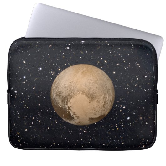 Herz von Pluto Starry Sky Laptopschutzhülle (Vorderseite)