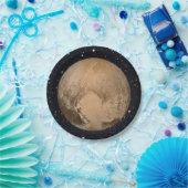 Herz von Pluto Starry Sky Pappteller (Party)