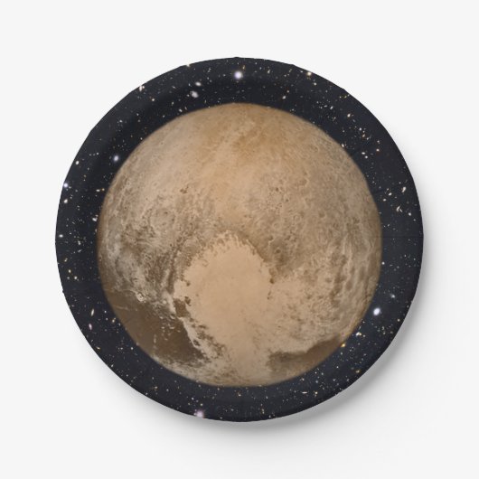 Herz von Pluto Starry Sky Pappteller (Vorderseite)