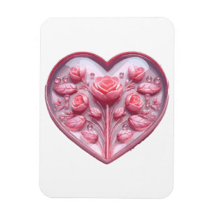 Herz von Rose Magnet
