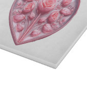 Herz von Rose Schneidebrett (Ecke)