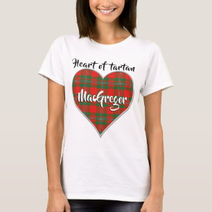 Herz von Tartan Clan MacGregor Gregor Kariert T-Shirt